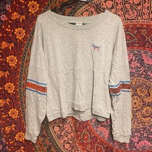 Sequin Red white and blue PINK long sleeve